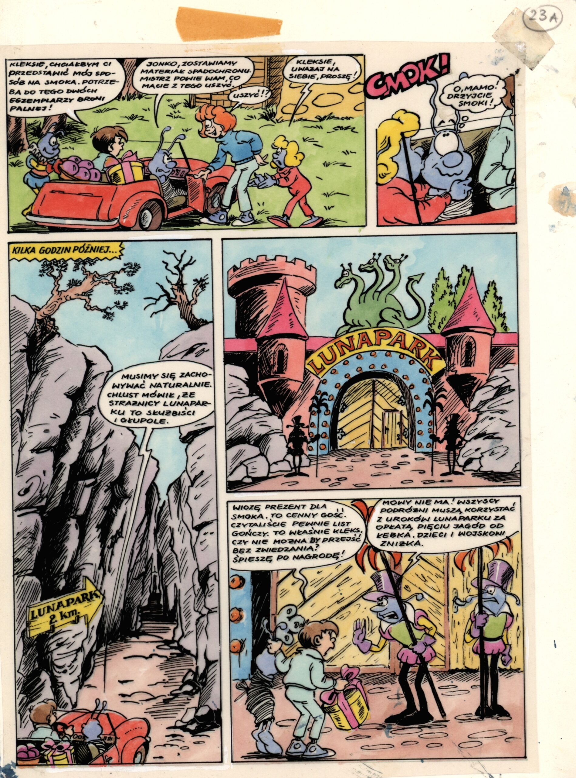 Jonka, Jonek i Kleks. Smocze jajo, strona 23A, kolor