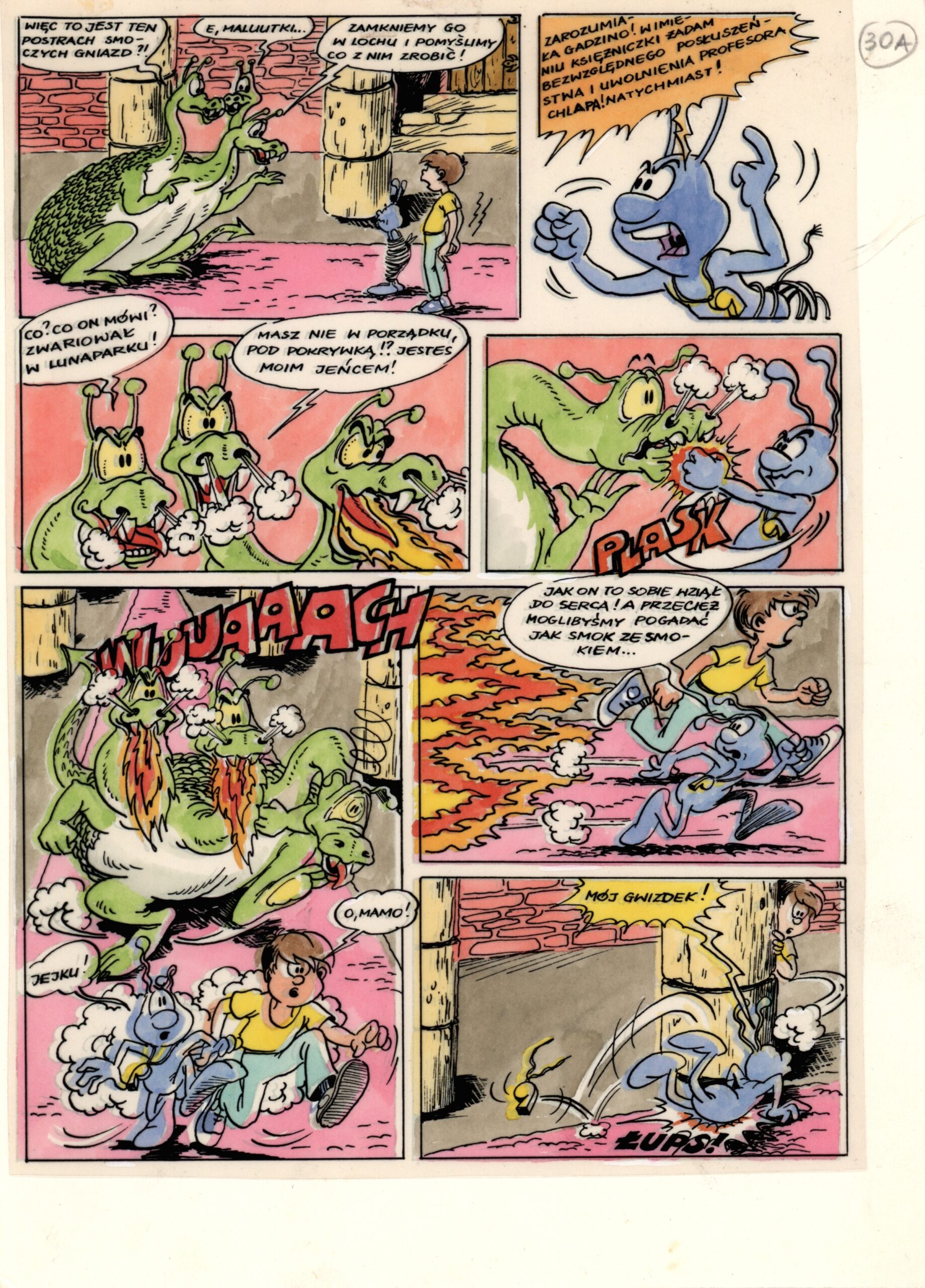 Jonka, Jonek i Kleks. Smocze jajo, strona 30A, kolor
